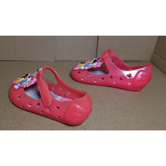 Baby Girls Size 9C Pink Minnie Mouse Rubber Clog Sandals - Picture 5 of 7